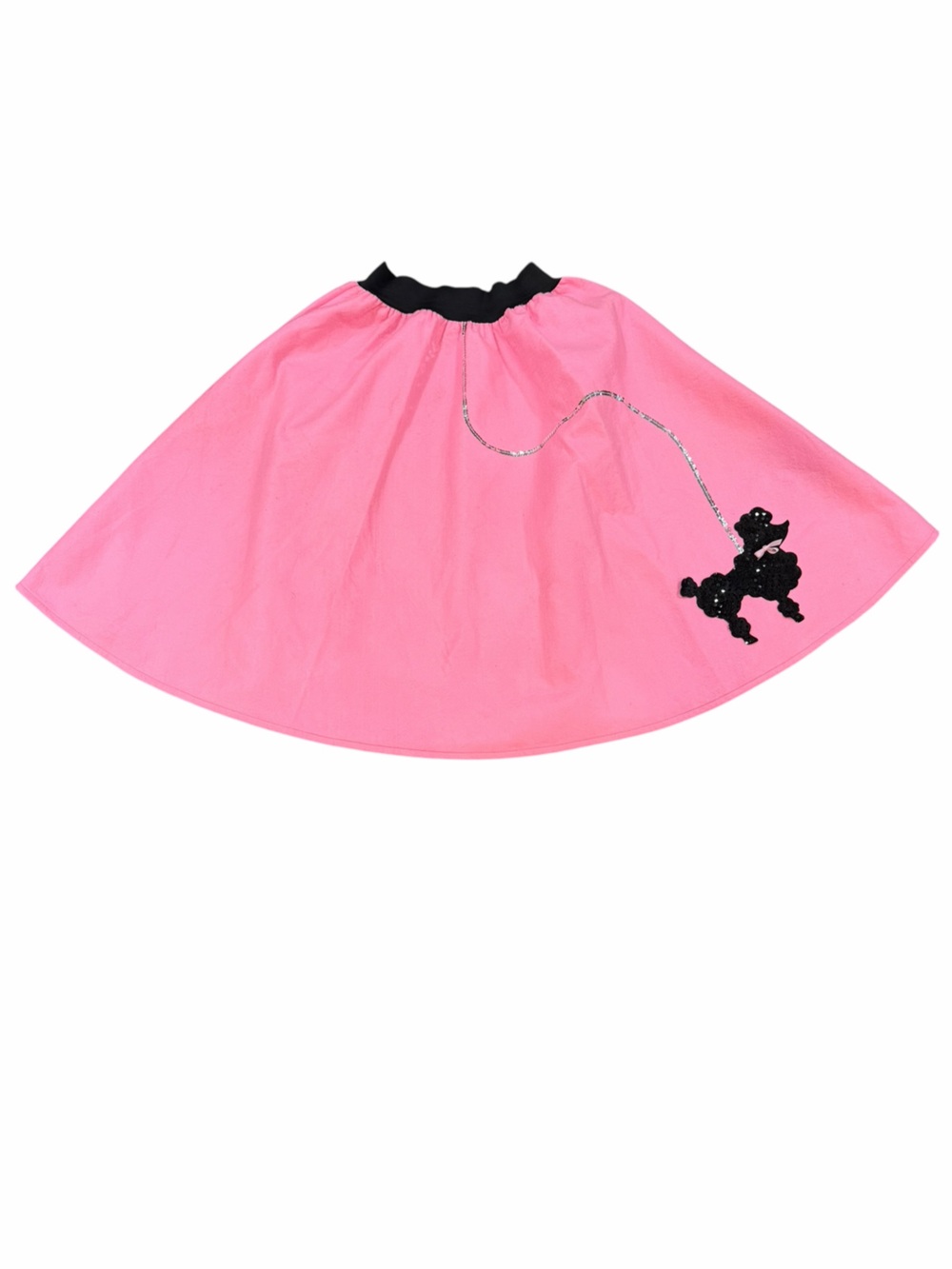 Charades Pink Poodle Skirt Adult Med | 50s Sock Hop Costume Made USA